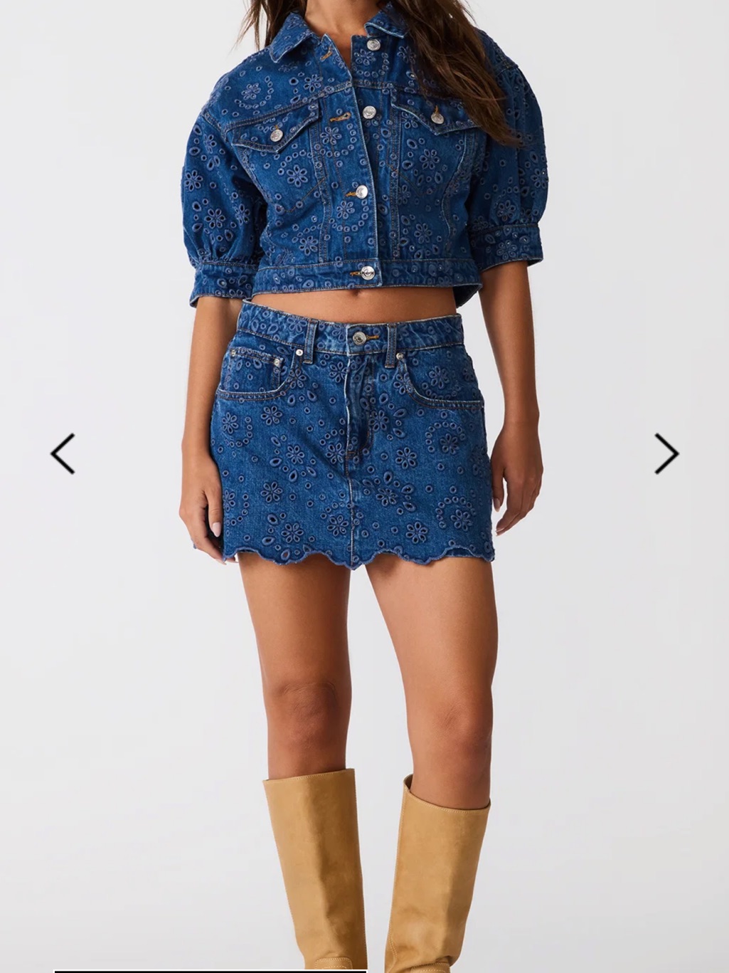 Steve Madden Delilah Skort Blue Depths